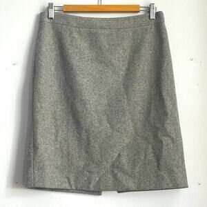 J. Crew The Pencil Skirt wool blend career work skirt sz 6